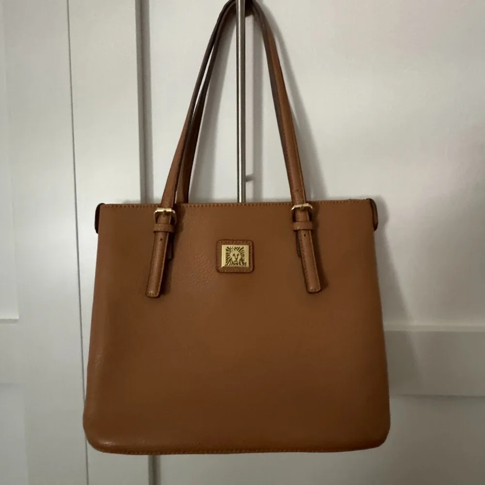 Anne Klein Shoulder Bag Purse Tan